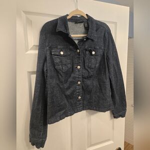 Liz Claiborne Dark Denim Jean Jacket